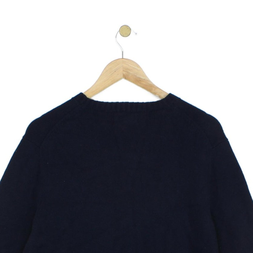 Mens Jumper Crew Neck Classic Pullover Cotton