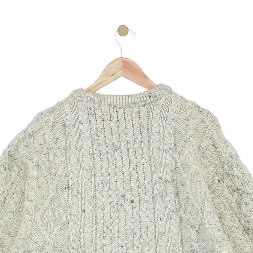 Mens Cable Knit Jumper Uk Made Chunky Knit