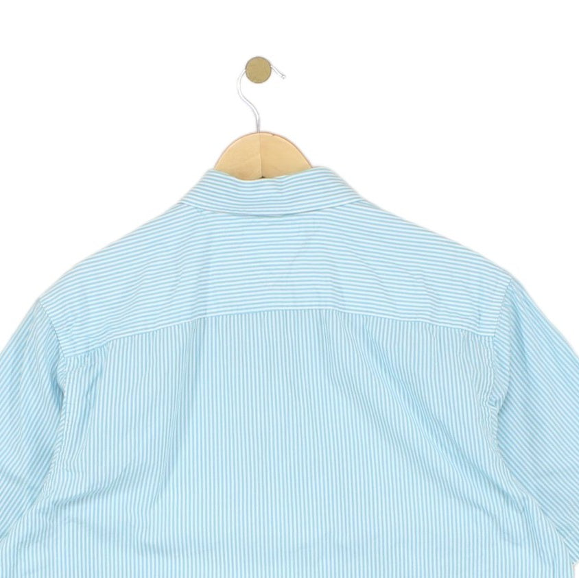 Mens Shirt Short Sleeve Custom Fit Button Down