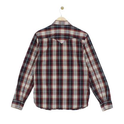 Mens Plaid Shirt Long Sleeve Button Up