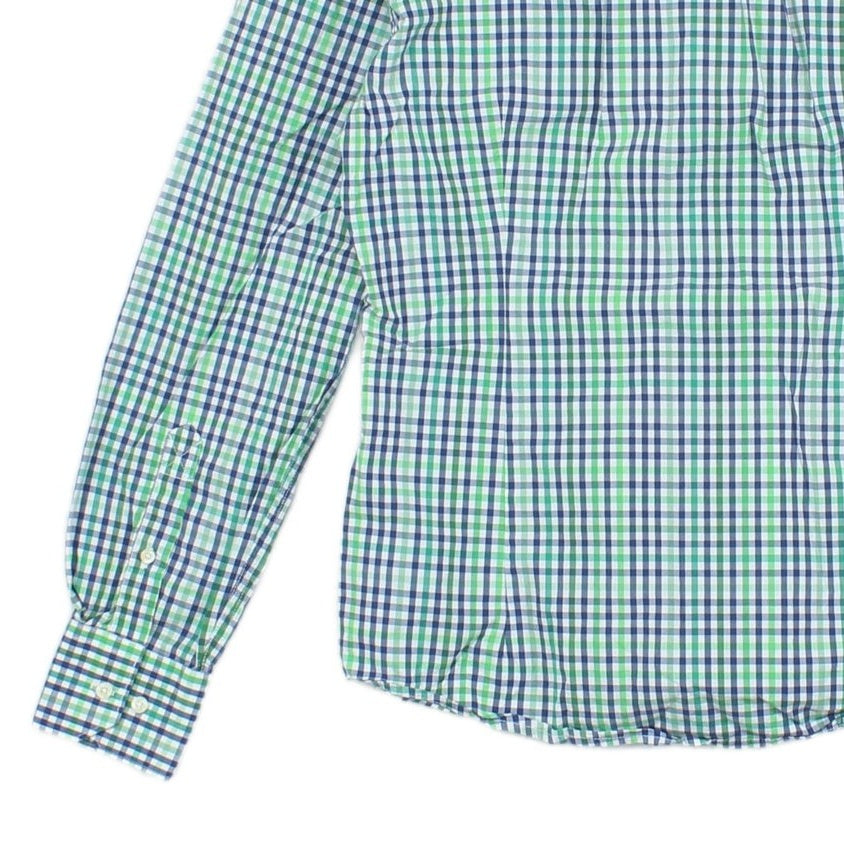 Mens Check Shirt Tailored Long Sleeve