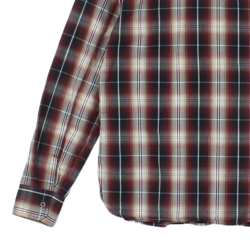 Mens Plaid Shirt Long Sleeve Button Up