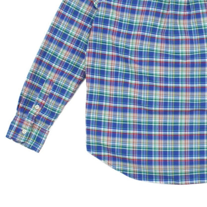 Boys Plaid Shirt Button Up Performance