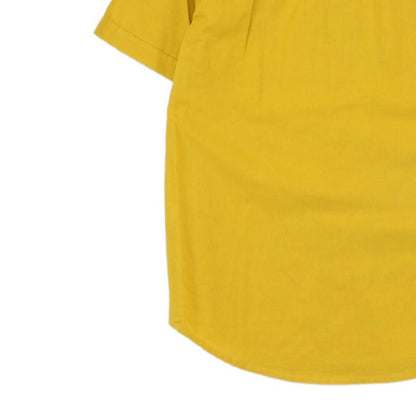 Mens Shirt Slim Fit Short Sleeve Button Up