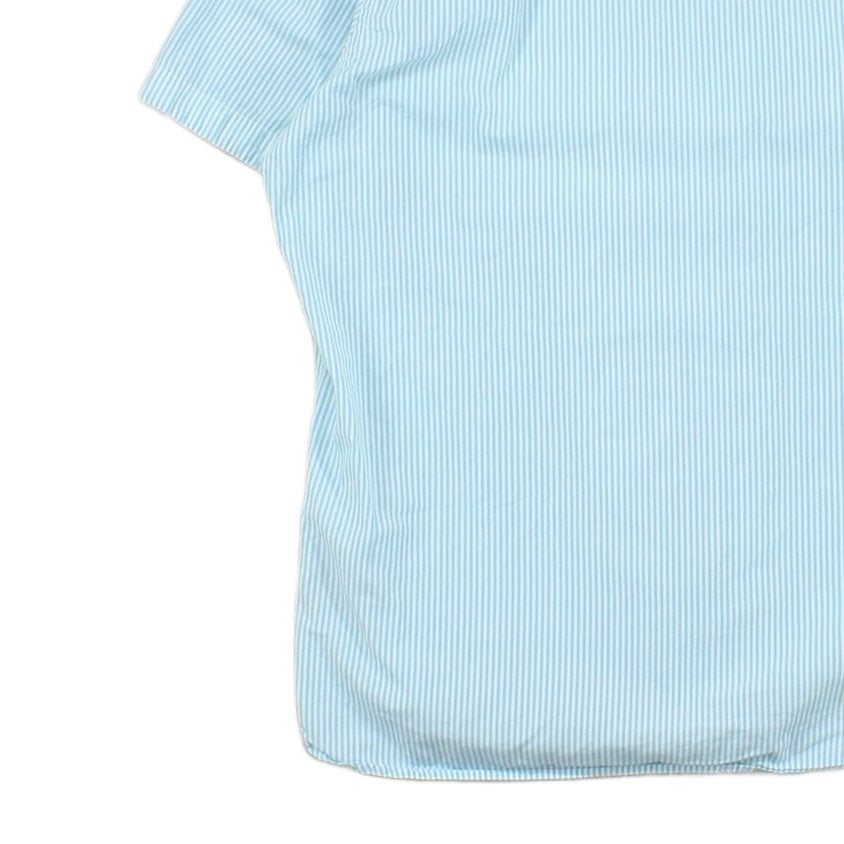 Mens Shirt Short Sleeve Custom Fit Button Down