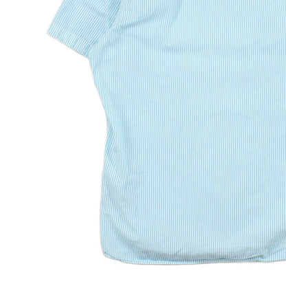 Mens Shirt Short Sleeve Custom Fit Button Down