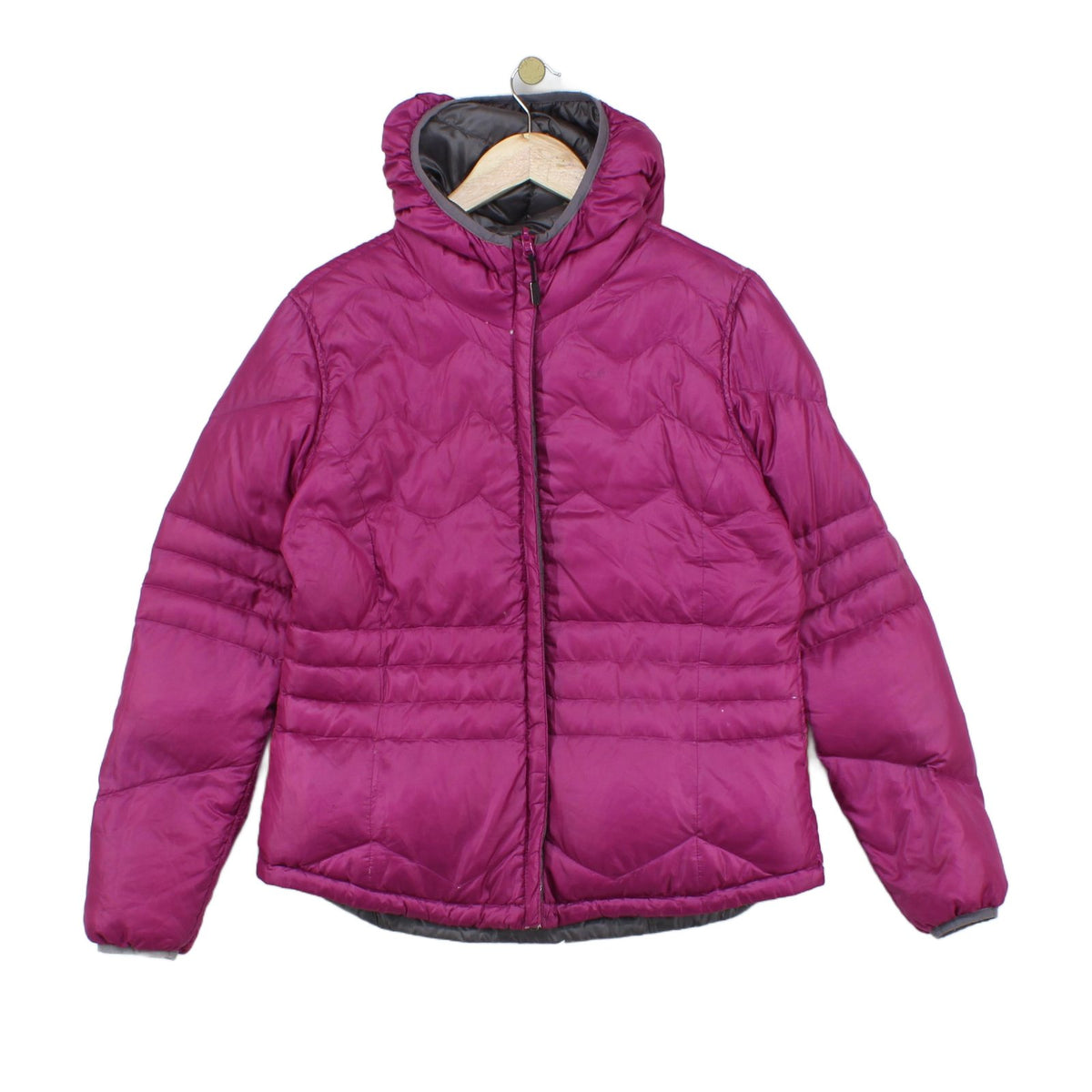 Womens Quilted Jacket Lightweight Down Hooded Reversible