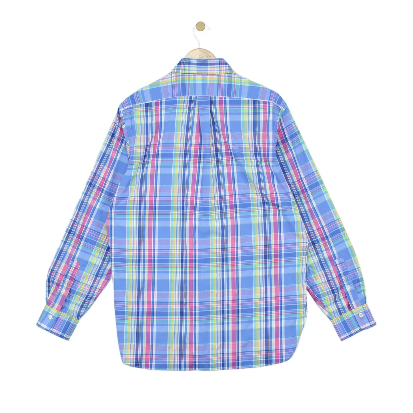Mens Plaid Shirt Performance Button Up