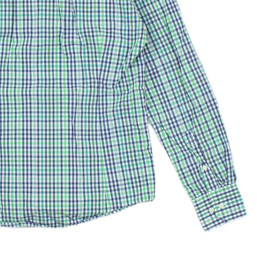 Mens Check Shirt Tailored Long Sleeve