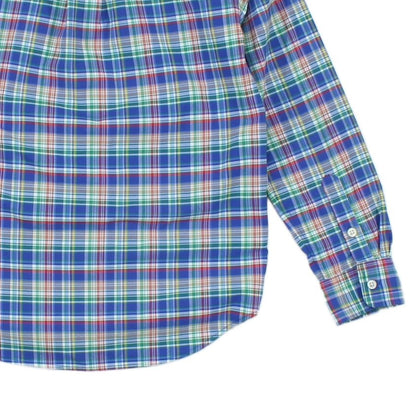 Boys Plaid Shirt Button Up Performance