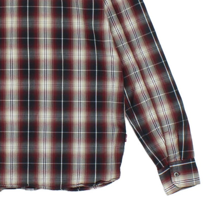 Mens Plaid Shirt Long Sleeve Button Up
