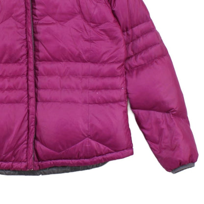 Womens Quilted Jacket Lightweight Down Hooded Reversible