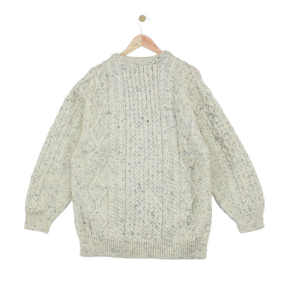 Mens Cable Knit Jumper Uk Made Chunky Knit