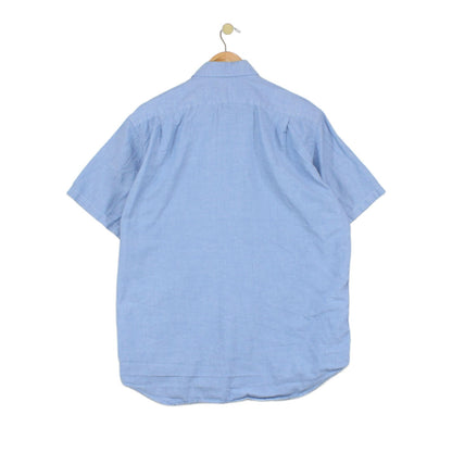 Mens Shirt Short Sleeve Button Up Summer