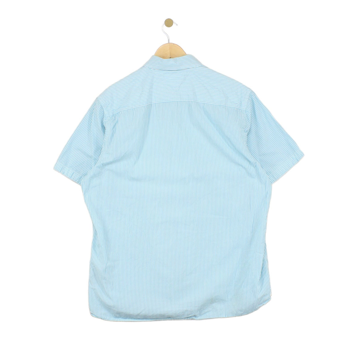 Mens Shirt Short Sleeve Custom Fit Button Down