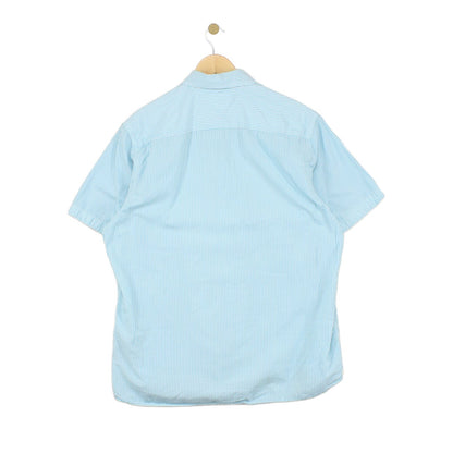 Mens Shirt Short Sleeve Custom Fit Button Down