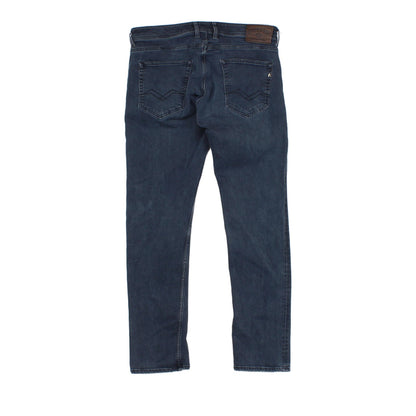 Mens Grover Jeans Stretch Denim Slim Fit Button Fly