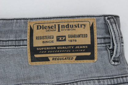 Mens Jeans Zip Fly Slim Fit Stretch