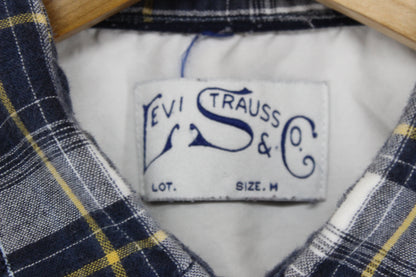 Mens Check Shirt Western Button Up