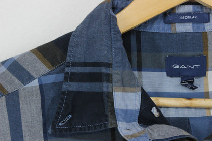 Mens Plaid Shirt Long Sleeve Button Up