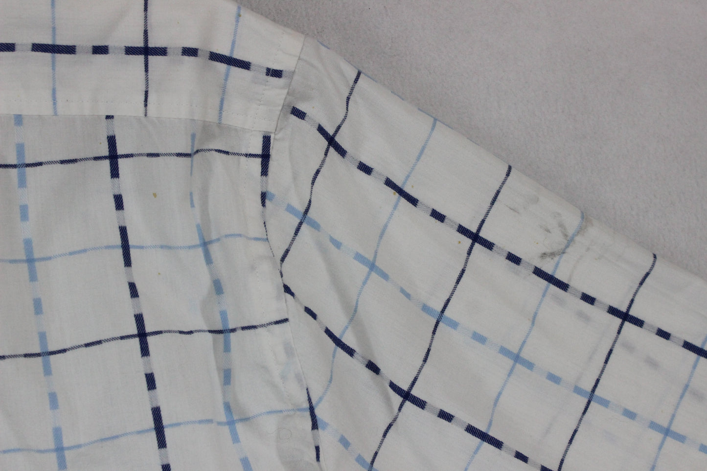 Mens Plaid Shirt  Short Sleeve