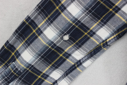 Mens Check Shirt Western Button Up