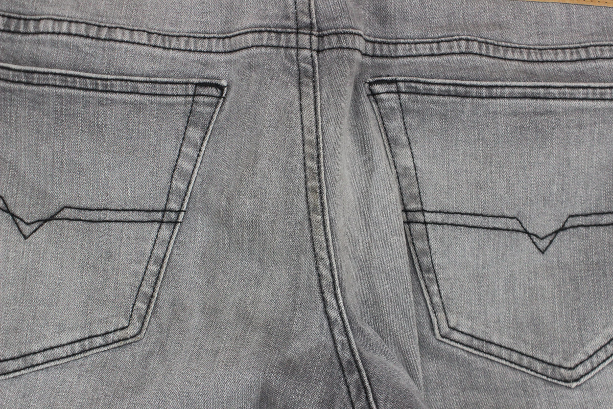 Mens Jeans Zip Fly Slim Fit Stretch