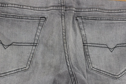 Mens Jeans Zip Fly Slim Fit Stretch