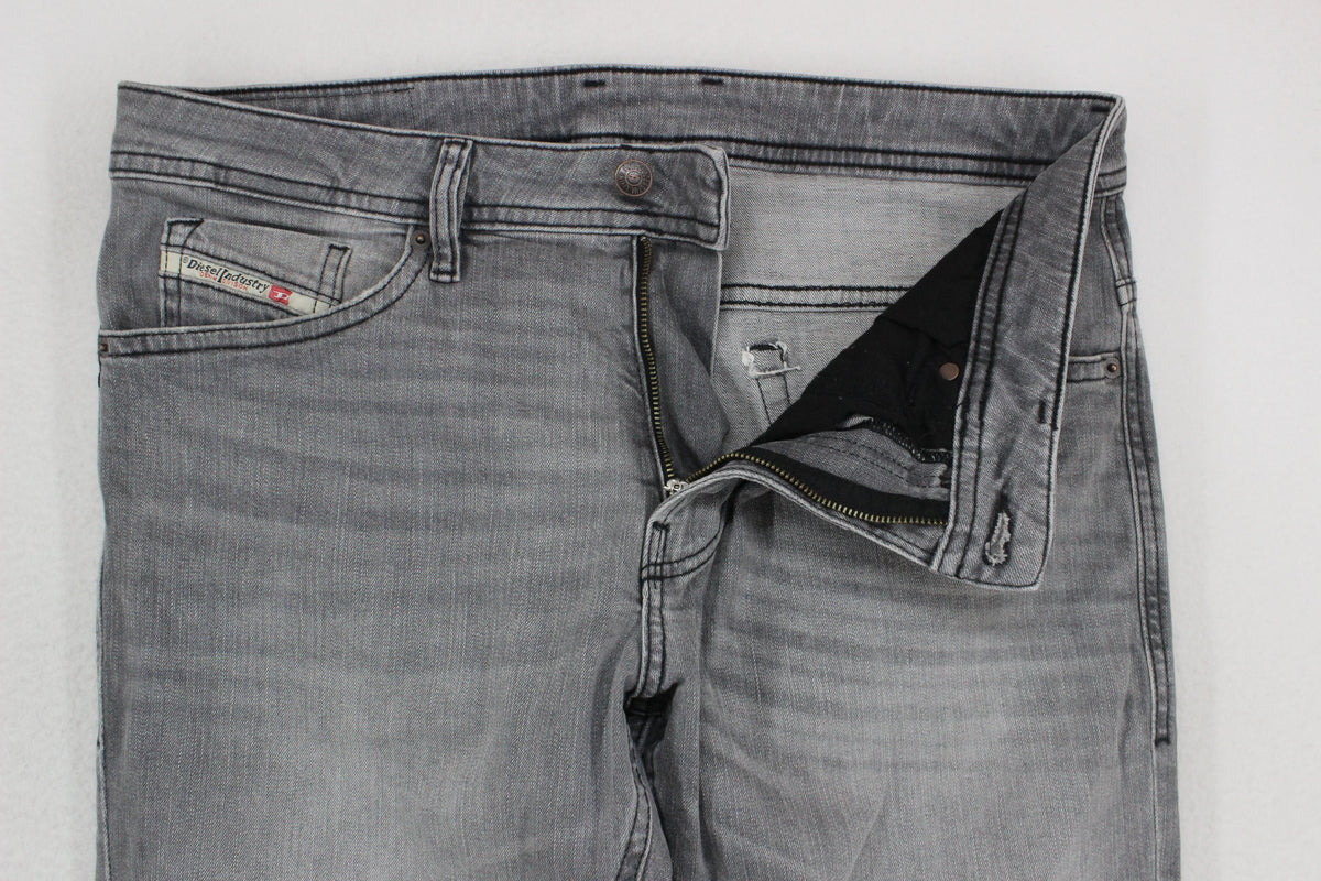 Mens Jeans Zip Fly Slim Fit Stretch