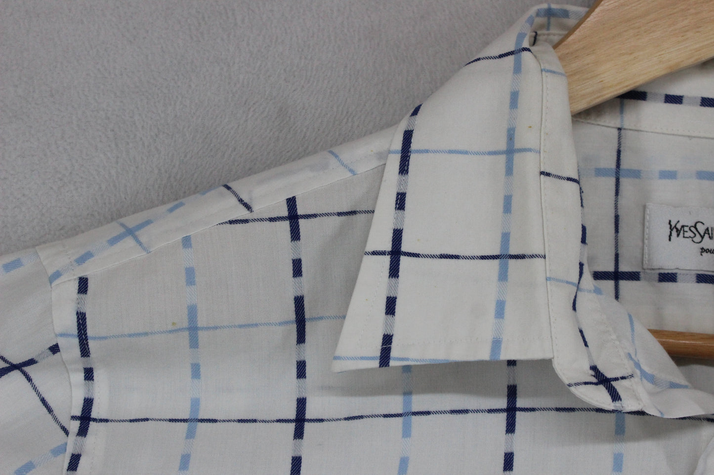Mens Plaid Shirt  Short Sleeve