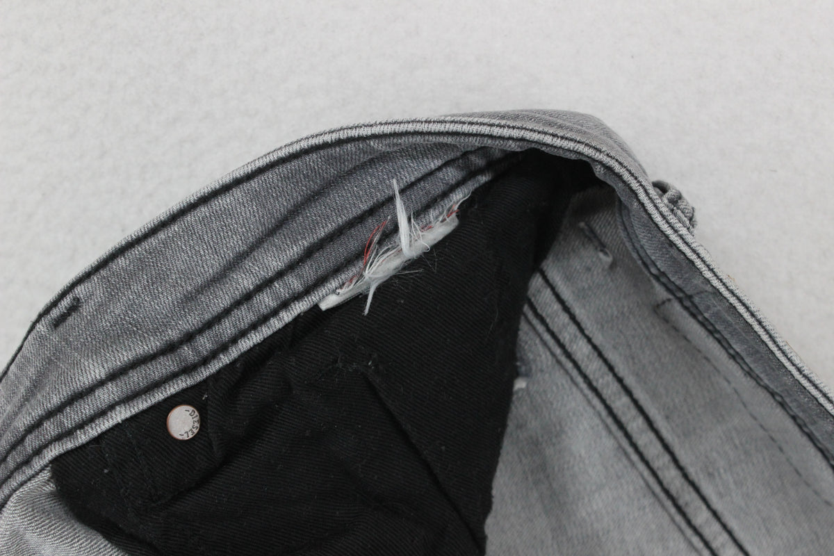 Mens Jeans Zip Fly Slim Fit Stretch