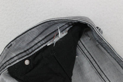 Mens Jeans Zip Fly Slim Fit Stretch