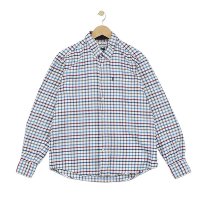Mens Plaid Shirt Long Sleeve Tailored