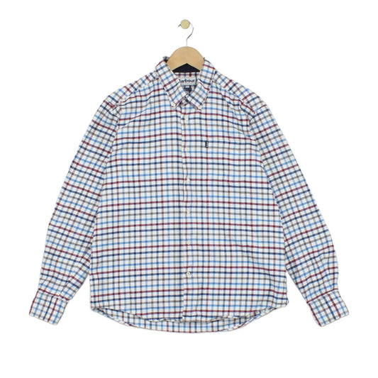 Mens Plaid Shirt Long Sleeve Tailored