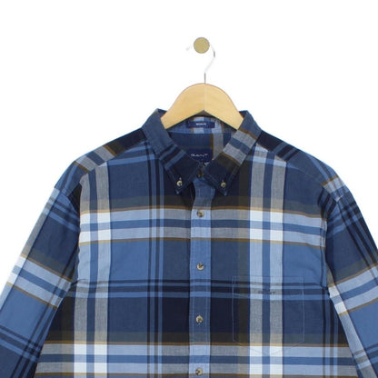 Mens Plaid Shirt Long Sleeve Button Up