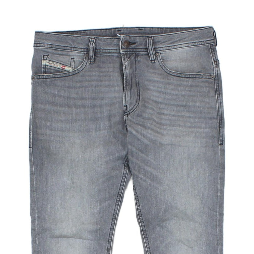 Mens Jeans Zip Fly Slim Fit Stretch