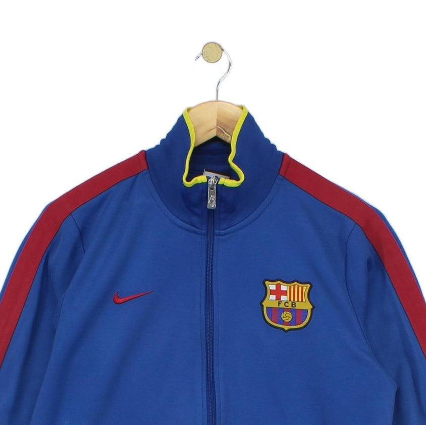 Mens Barcelona Track Jacket Full Zip Football