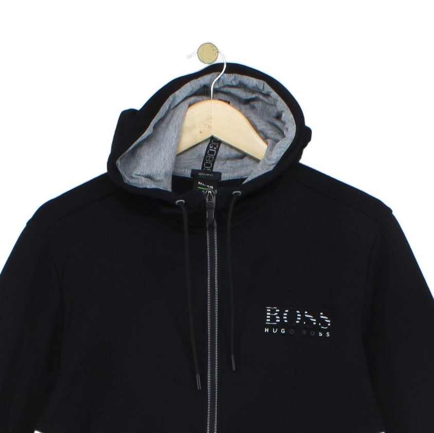 Mens Hoodie Regular Fit Full Zip Logo