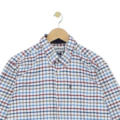 Mens Plaid Shirt Long Sleeve Tailored