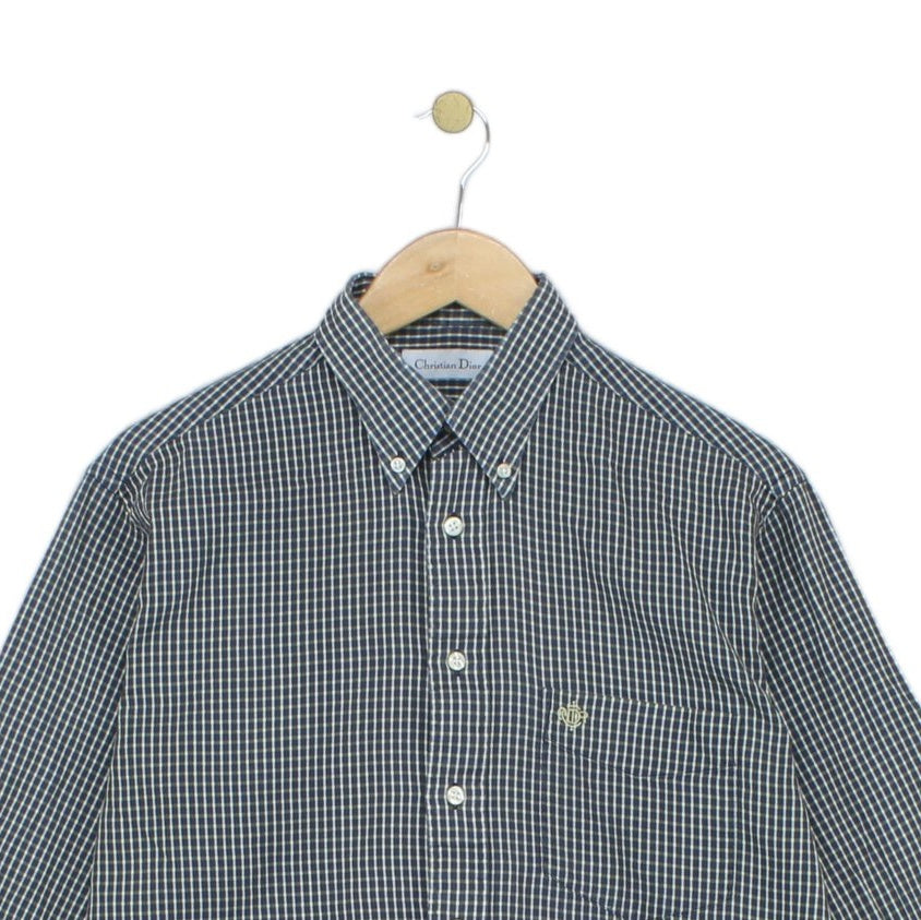 Mens Shirt  Check Button Up