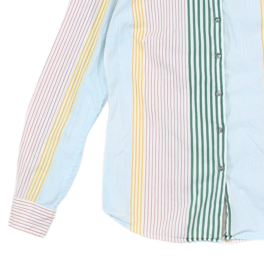 Womens Striped Shirt Long Sleeve Fitted