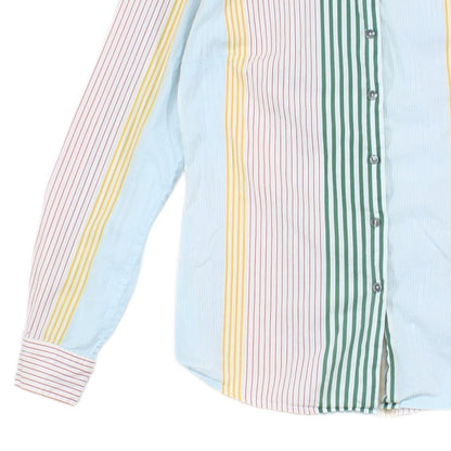 Womens Striped Shirt Long Sleeve Fitted