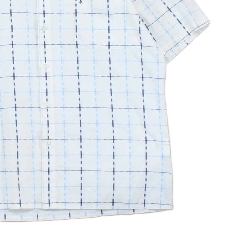 Mens Plaid Shirt  Short Sleeve