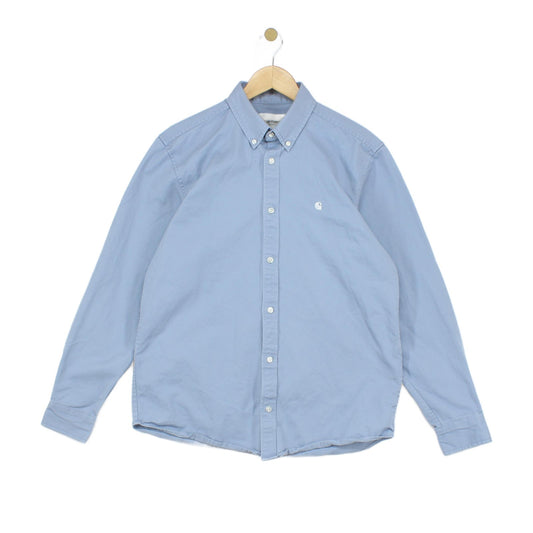 Mens Oxford Shirt Button Down Long Sleeve Workwear