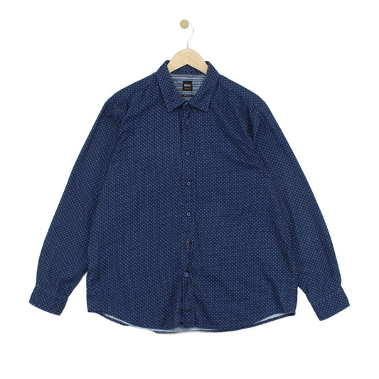 Mens Patterned Shirt Long Sleeve