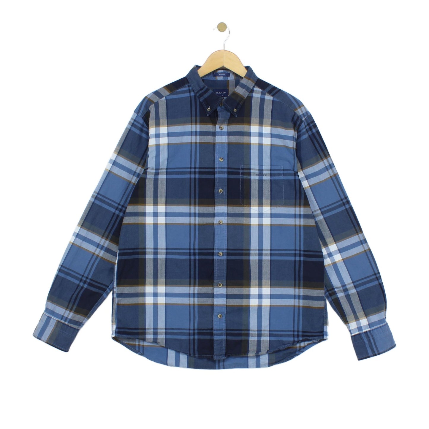 Mens Plaid Shirt Long Sleeve Button Up