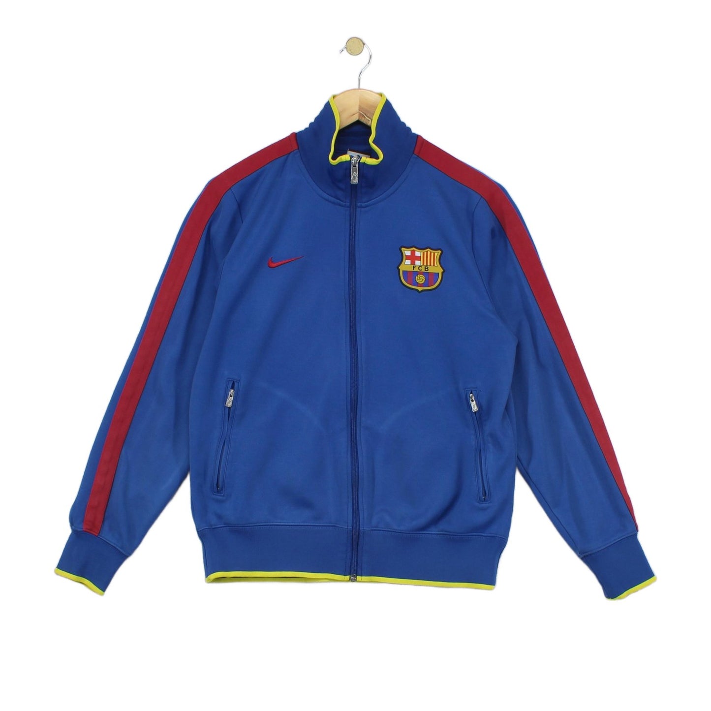 Mens Barcelona Track Jacket Full Zip Football