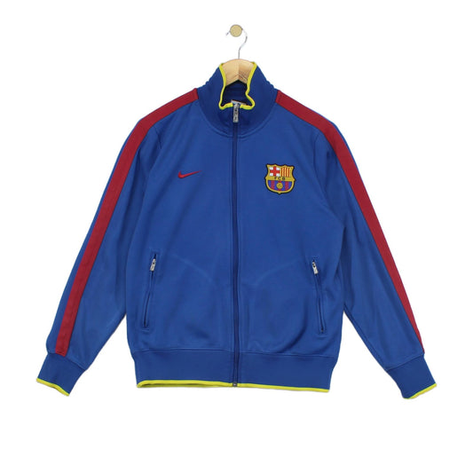 Mens Barcelona Track Jacket Full Zip Football