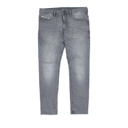 Mens Jeans Zip Fly Slim Fit Stretch