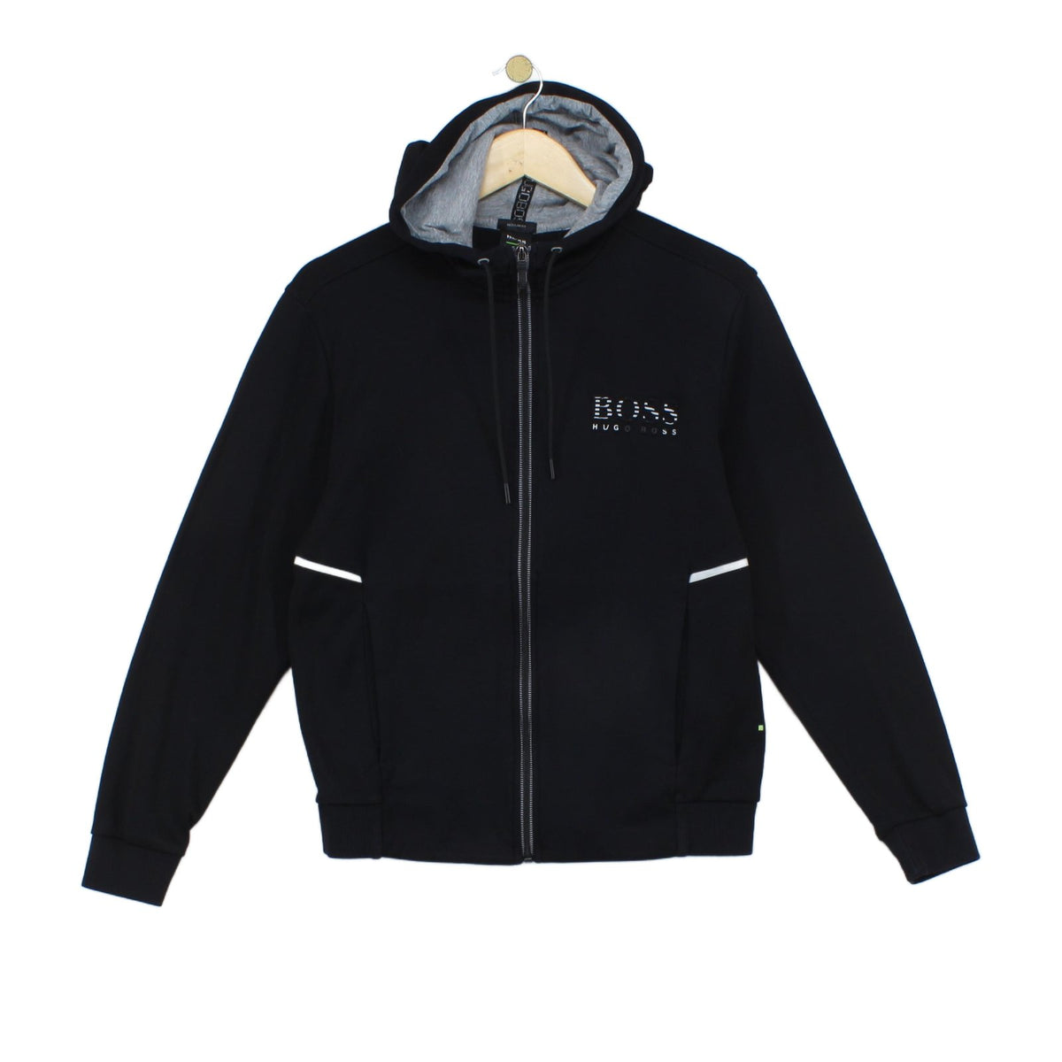 Mens Hoodie Regular Fit Full Zip Logo